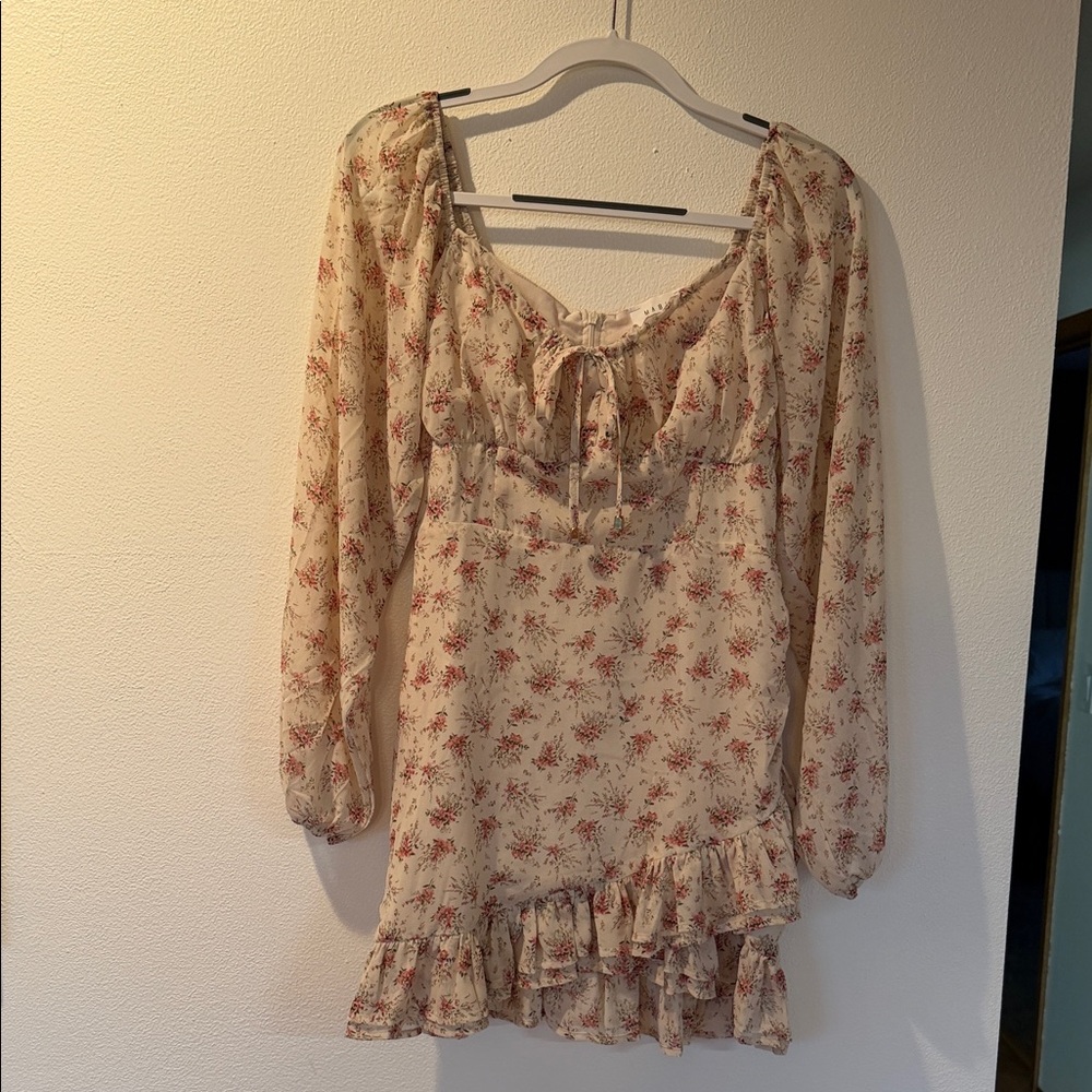 MABLE Floral Blush Dress